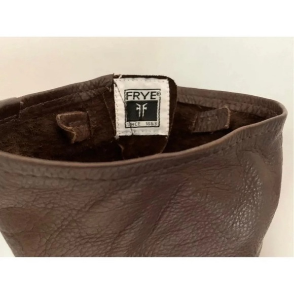 Dark brown Leather Frye Boots Veronica Size 8.5 - Picture 7 of 12